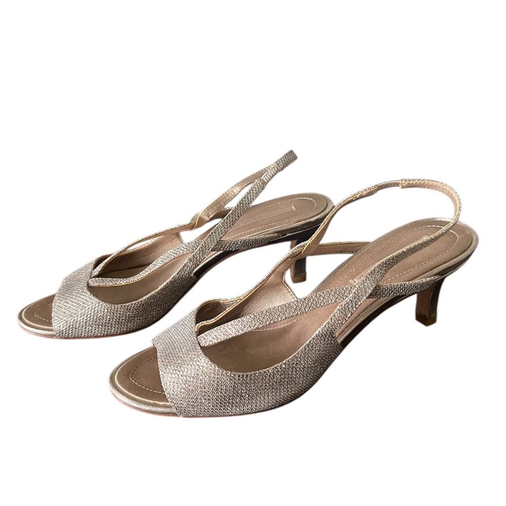 Pella Moda Slingback Sandals Gold Size 7.5M